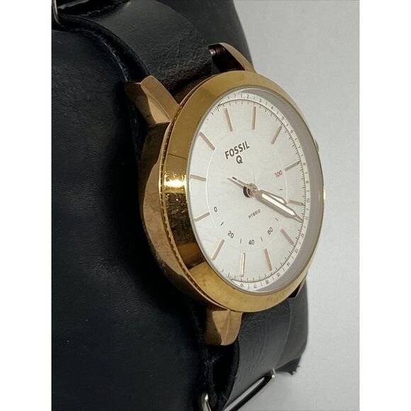 Fossil Q Neely FTW5007 Womens Black Leather Analog Dial Quartz Wrist Watch JK540 - Picture 5 of 12